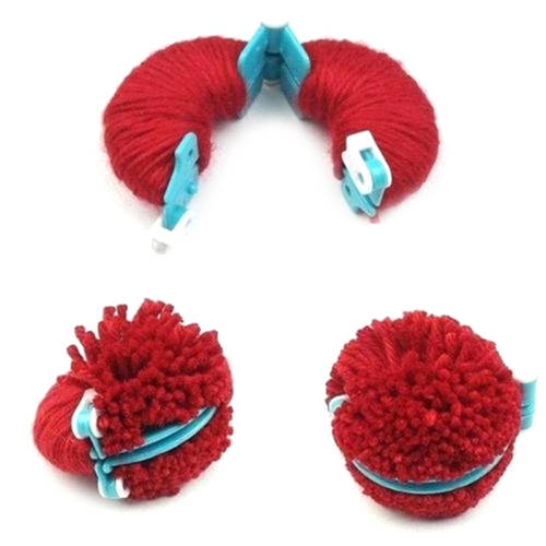Craft Pom Pom Maker Clover Fluff Ball Craft Set of 8