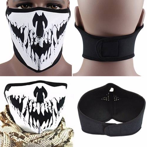 Skull Neoprene Half Face Mouth Mask Ski Snowboard Motorcycle Biker Sport Protection