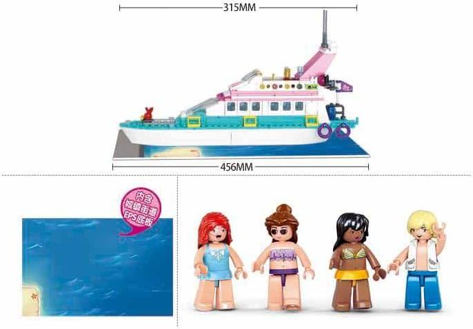 Sluban Luxury Yacht - 328 Pieces (Box damaged)