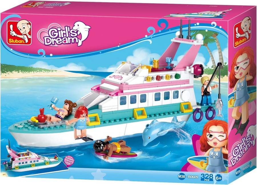 Sluban Luxury Yacht - 328 Pieces (Box damaged)