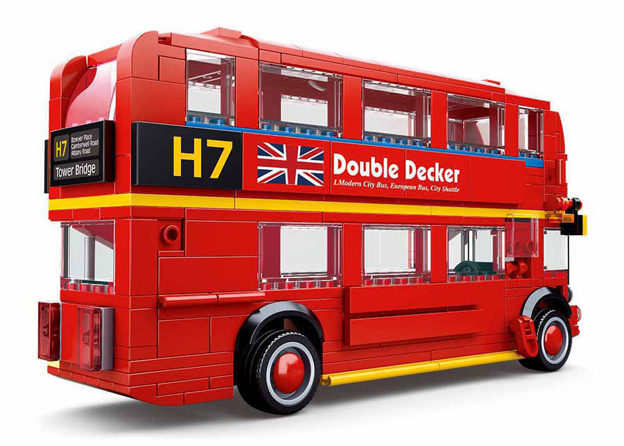 Sluban London Double Decker Bus 382 Pieces (box damaged)
