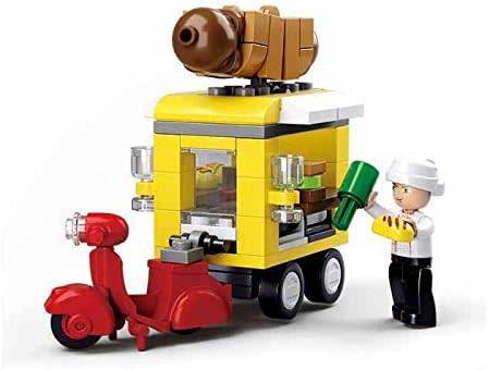 Sluban Hot Dog Dining Car Building Bricks Set - 112 pcs  (Box damaged)