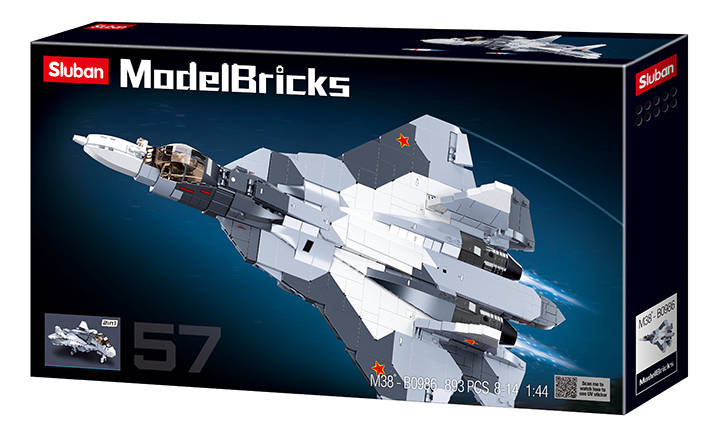 Sluban Sukhoi Su-57 Stealth Fighter Jet (UnBoxed}