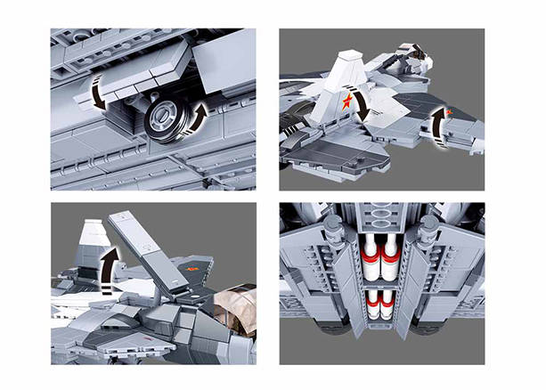 Sluban Sukhoi Su-57 Stealth Fighter Jet (UnBoxed}