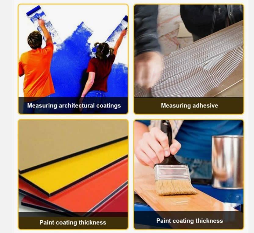 Stainless Steel Hexagonal Wet Film Comb Paint Thickness Gauge Thick Meter