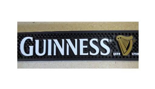 Durable Non-Slip Guinness Bar Rail Spill Mat - Perfect for Wet Bar or Man Cave