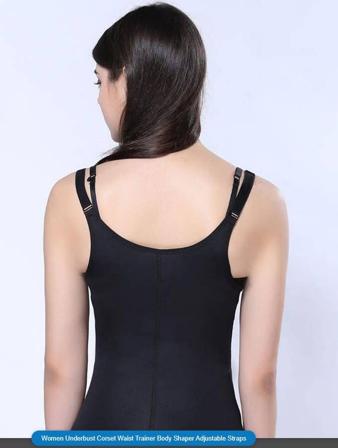 Women Underbust Corset Waist Trainer Body Shaper Adjustable Straps- Size Small