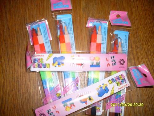 Job Lot Magic Mountain "Lego-like" colour pencils