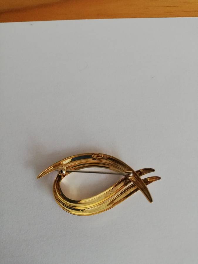 * SOLID 9CT GOLD * VERY RARE BROOCH * KOLLMAN & JOURDAN * 5.5 GRAMS OF GOLD * CRAZY R1 START !!!!!