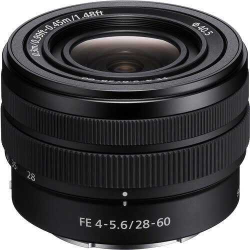 Compact standard zoom lens with full-frame performance - Sony FE 28-60mm f/4-5.6 Lens - 99.99% new