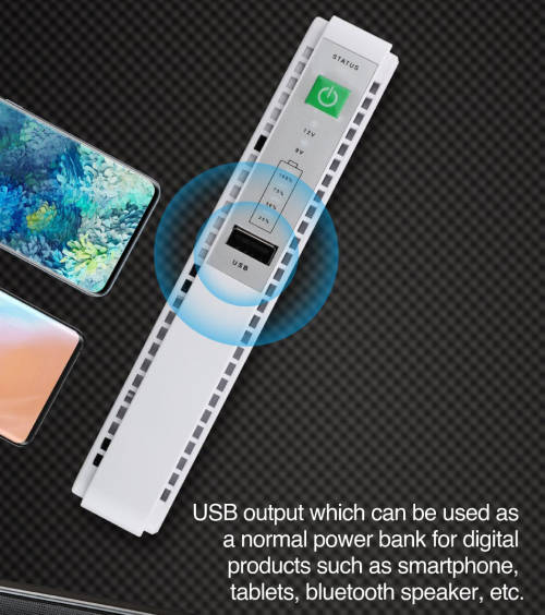 Mini UPS with USB and PoE Output keeps your wifi router etc powered during loadshedding