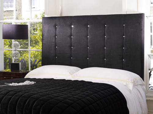 Mirrored buttoned Milano designer crystal headboards - save over R 3 k