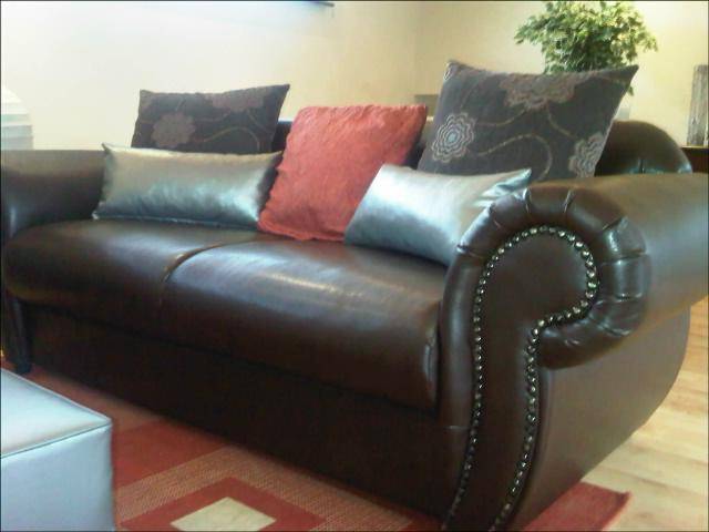 BALINESE genuine bonded leather couches - GET ONE FREE