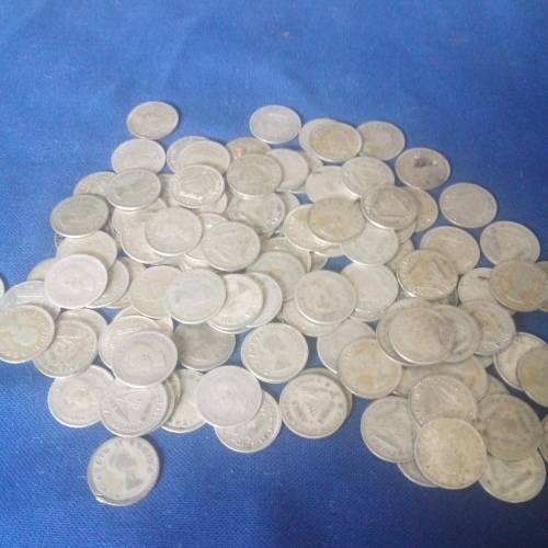 120 x 3d TIEKIE COINS SILVER