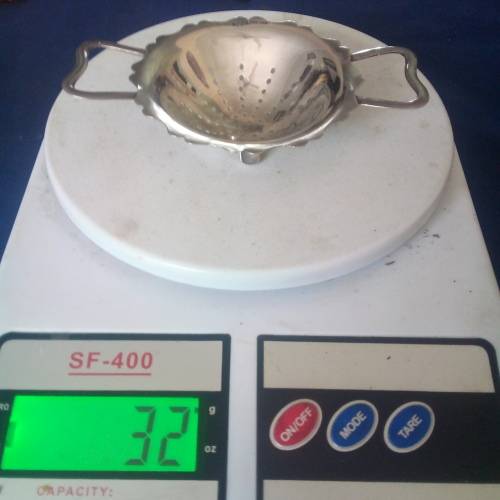 HALLMARKED STERLING SILVER TEA STRAINER