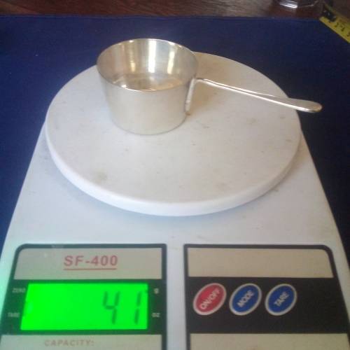 HALLMARKED STERLING SILVER BRANDY WARMER