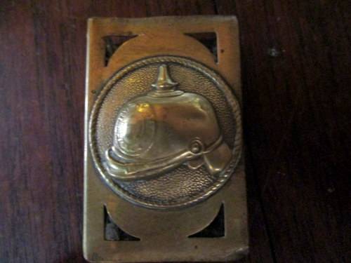 BRASS MILITARY MATCHBOX HOLDER!!! WW1??