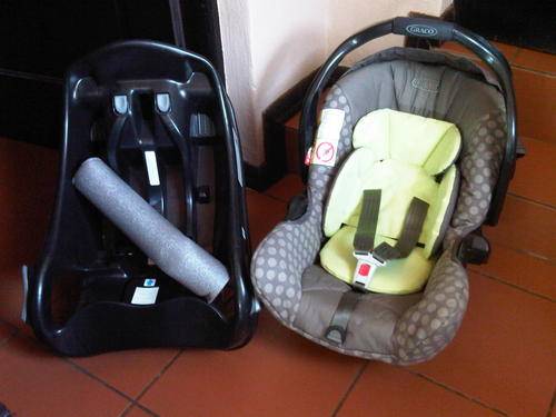 GRACO DELUXE SNUGG & SAFE + CAR BASE +  SUNSHINE KIDS SIT-RITE CAR SEAT LEVELER