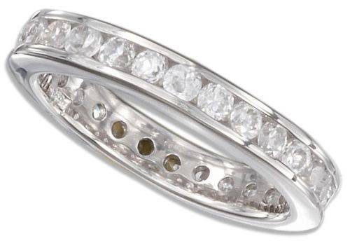 Beautiful Full Eternity Ring - Solid sterling Silver .925