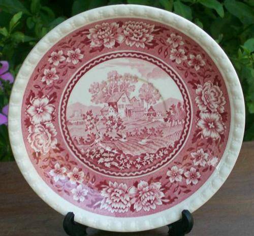 VINTAGE VILLEROY & BOCH SAUCER - RUSTICANA RED
