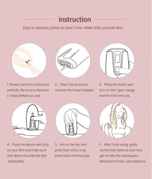 Permanent Painless Shaver Portable Epilator Laser Hair Removal Machine for Home use