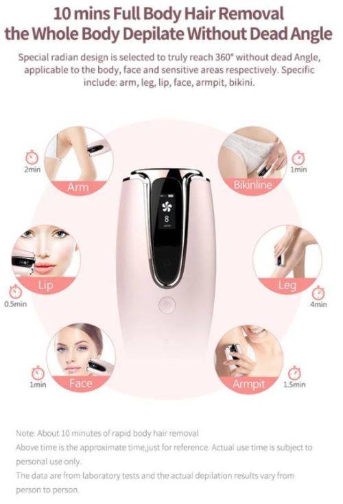 Permanent Painless Shaver Portable Epilator Laser Hair Removal Machine for Home use