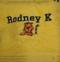 Personalized bath towel