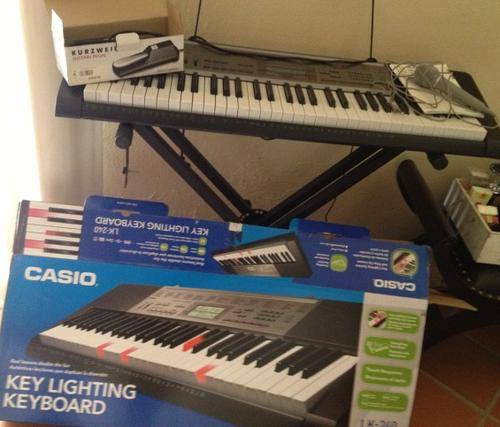 Casio LK240 Keyboard plus X-Stand and accessories