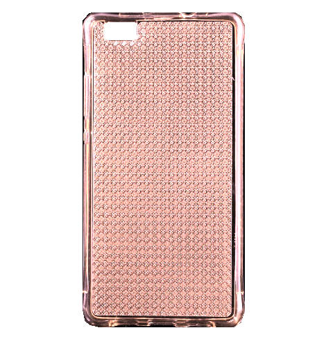Gorgeous Bling Rose Gold Huawei Glitter Gel TPU Air Cushion Cover Case for Huawei P8 Lite
