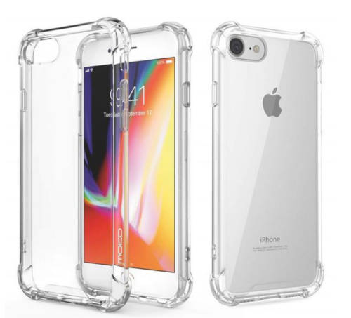 Shockproof TPU Cover Case for iPhone 7 and 8 - Clear / Transparent