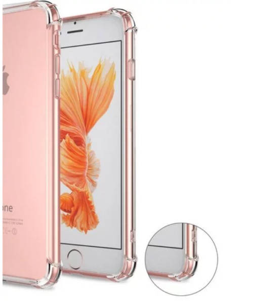 Shockproof TPU Cover Case for iPhone 7 and 8 - Clear / Transparent