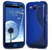 Samsung S3 Blue S Line TPU Cover Case including Screen Guard