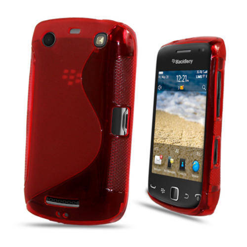Red Streamline Cover Case for BlackBerry 9380