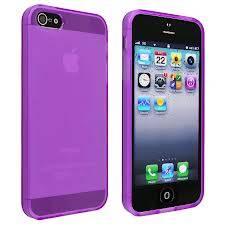 Purple Frosted TPU Case for iPhone 5 and 5S