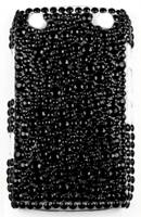 Black Double Glued Rhinestone Cover Case for BlackBerry 9320 + Screen Protector