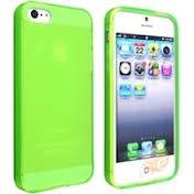 Green Frosted TPU Cover Case for iPhone 5 and 5S