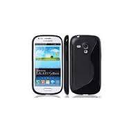 Black S-Line Gel Cover for Samsung Galaxy S3 Mini i8190 SIII Mini + Screen Protector
