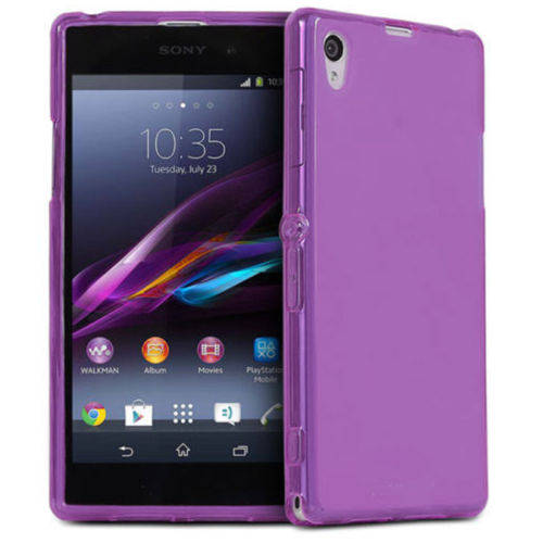 Sony Xperia Z1 Purple Frosted Cover Case