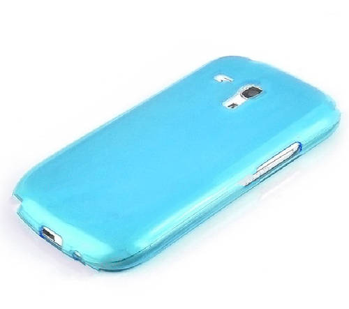 Turqoise Frosted Samsung Galaxy S3 Mini i8190 TPU Case + Screen Protector