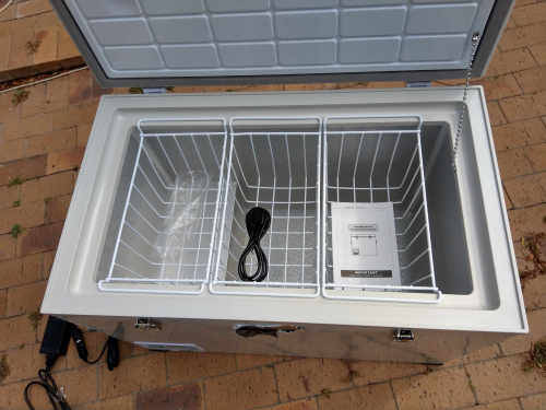 95 liter stainless steel 12V Camping Fridge Freezer