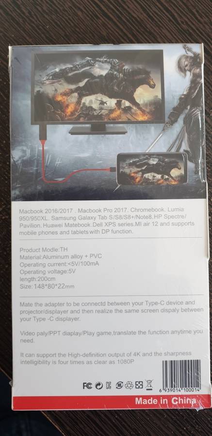 USB Type C to HDMI - HDTV Cable