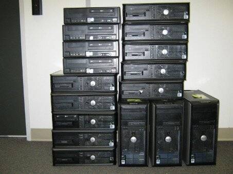 Dell optiplex 745, 755 desktop pcs with LCDs