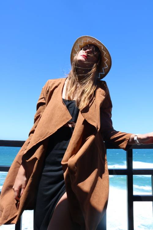 Vintage Suede camel coat kimono / kimono jacket / robe / gypsy jacket boho / size medium