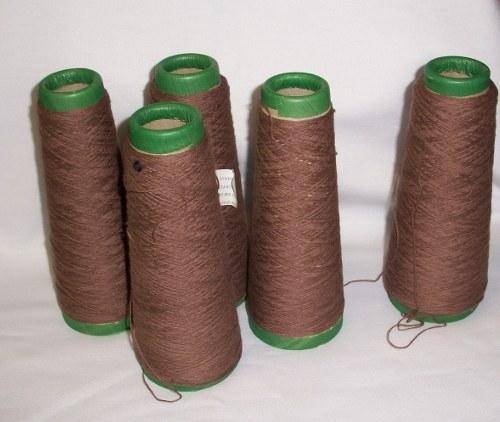 Brown wool.