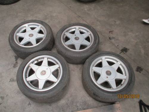 15 INCH FIAT RIMS AND TYRES VALUED AT R5000