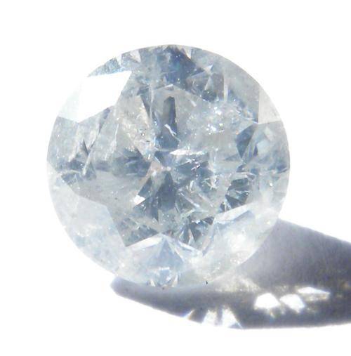 SPARKLY BEAUTY!!!-0.89ct FANCY GREY NATURAL DIAMOND