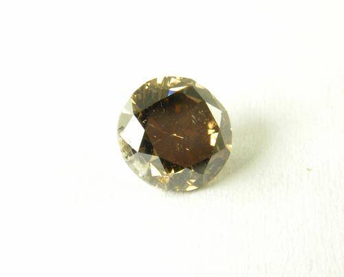 WINTER WARM-!!   C6 COGNAC BRILLIANT ROUND 1.24ct DIAMOND