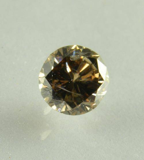 VIVID COGNAC  BRILLIANT ROUND 1.01ct DIAMOND STARTING AT CRAZY R1
