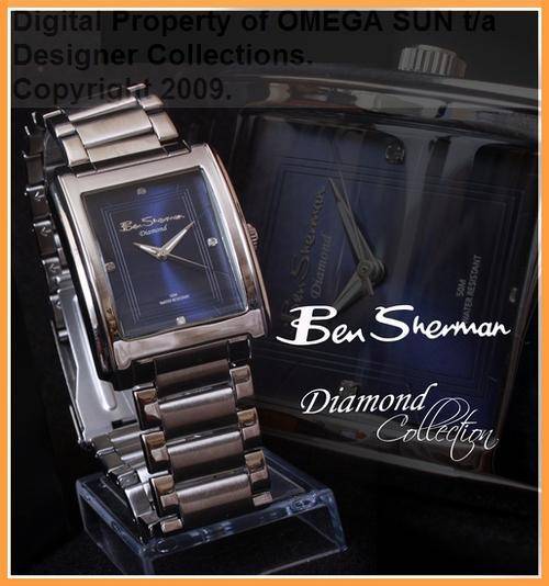 **R3,199.00** *DIAMOND* - BEN SHERMAN AUTHENTIC DESIGNER WATCH - CERTIFICATE OF DIAMOND AUTHENTICITY