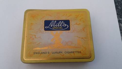 Lot of vintage tins and cigar tubes